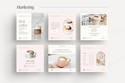 Canva Coffee Shop templates, a Social Media Template by LiliesandBerries (Thumbnail 9 of 23)
