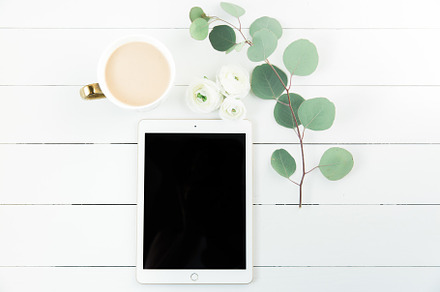 Tablet Mock Up | Coffee + Eucalyptus