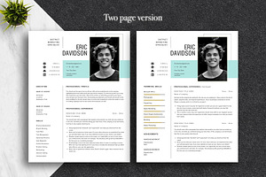 Modern Clean Canva CV Pack Canva