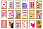 Trendy Pink Preppy Wall Art Prints, a Wallpaper Photo by Chipshpow Graphics (Thumbnail 7 of 10)