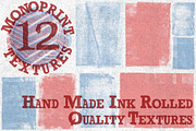 Vintage Handmade Monoprint Textures, a Texture Graphic by Ed J Brown (Thumbnail 1 of 5)