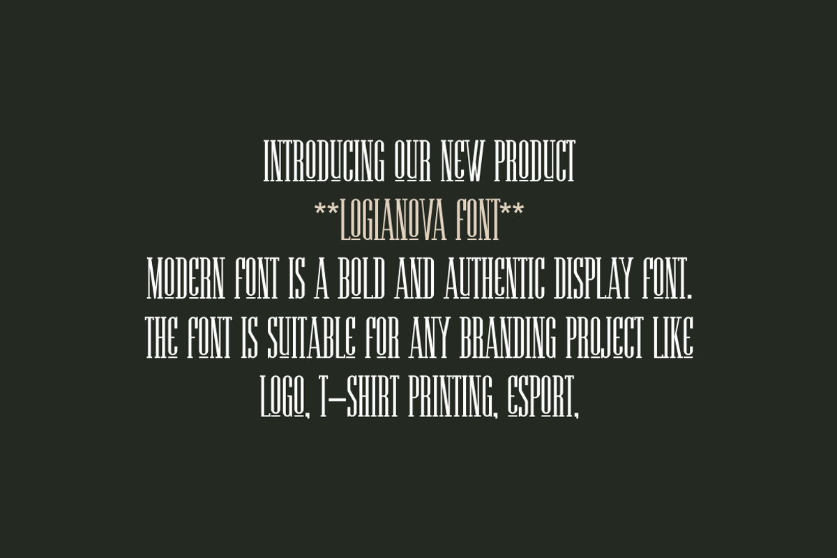 Logianova Font, a Serif Font by albert_kalingga (Photo 2 of 5)