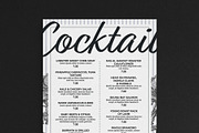 Floral Cocktail Menu Template, a Flyer Template by BrandPacks (Thumbnail 5 of 6)