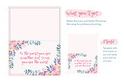 Mother's Day Card Template + BONUS, a Card Template by ClementineCreative (Thumbnail 3 of 5)