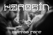 Herosin, a Font by Mister Chek (Thumbnail 1 of 4)