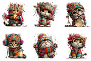 Cute Holiday Kitty Whimsical PNG, a Seasonal Illustration by fashionaddict (Thumbnail 3 of 6)