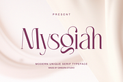 Mysgiah - Modern Feminine Serif, a Serif Font by Qweera Studio (Thumbnail 1 of 12)