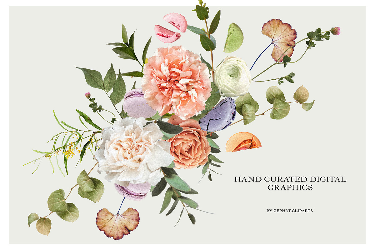 Candy Rustic Floral Clipart Set, an Object Illustration by anastasiia.art (Photo 2 of 10)