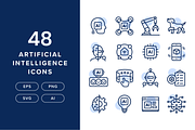 48 Artificial Intelligence Icons, an Icon by Furnace (Thumbnail 1 of 5)