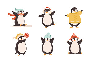 Cute Penguins Set