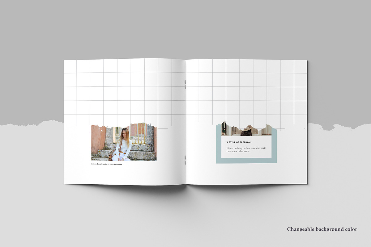 Square Brochure and Photobook Mockup, a Books & Magazine Mockup by artimasa