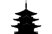 Pagoda Temple Silhouette, an Object Graphic by Designer_Momina (Thumbnail 10 of 20)