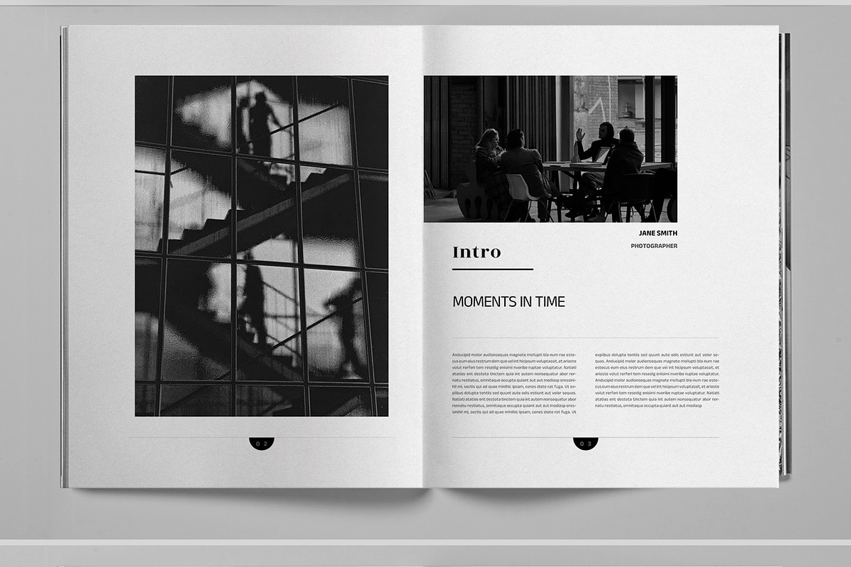 Black and White Photobook Brochure, a Brochure Template by Boris Cupac (Photo 3 of 7)