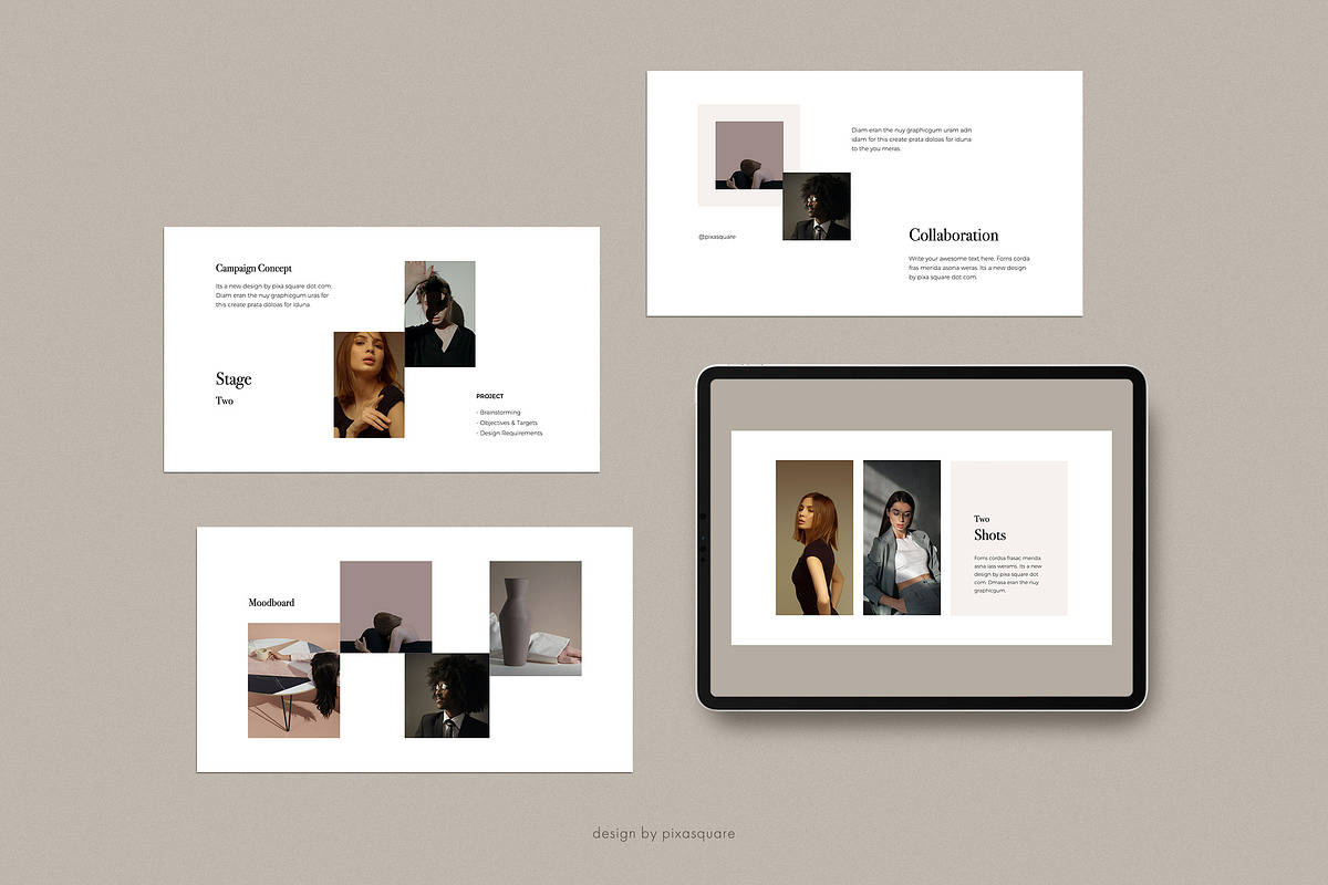 Keynote Media/Press Kit Bundle, a Presentation Template by PixaSquare