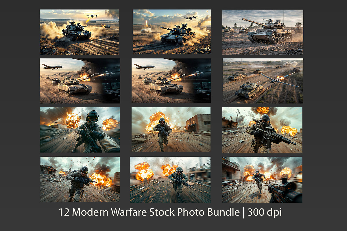 12 Modern Warfare Stock Photo Bundle, a Technology Photo by StockVerse Creative (Photo 1 of 13)