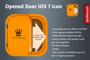iOS 7 app icon - Opened Door