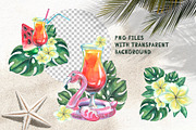 Beach Bar Watercolor Collection, a Pattern Graphic by NATASHA CHU (Thumbnail 4 of 10)