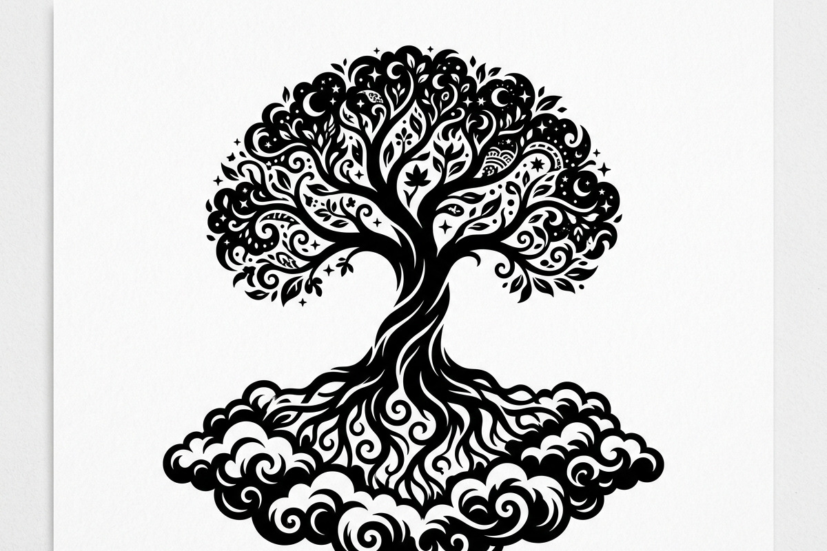 Elegant dream tree silhouette design, a Healthcare Illustration by Amazin_art (Photo 15 of 43)