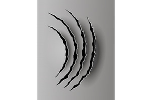 Bear or tiger claw mark, a Texture Illustration by Things for designers