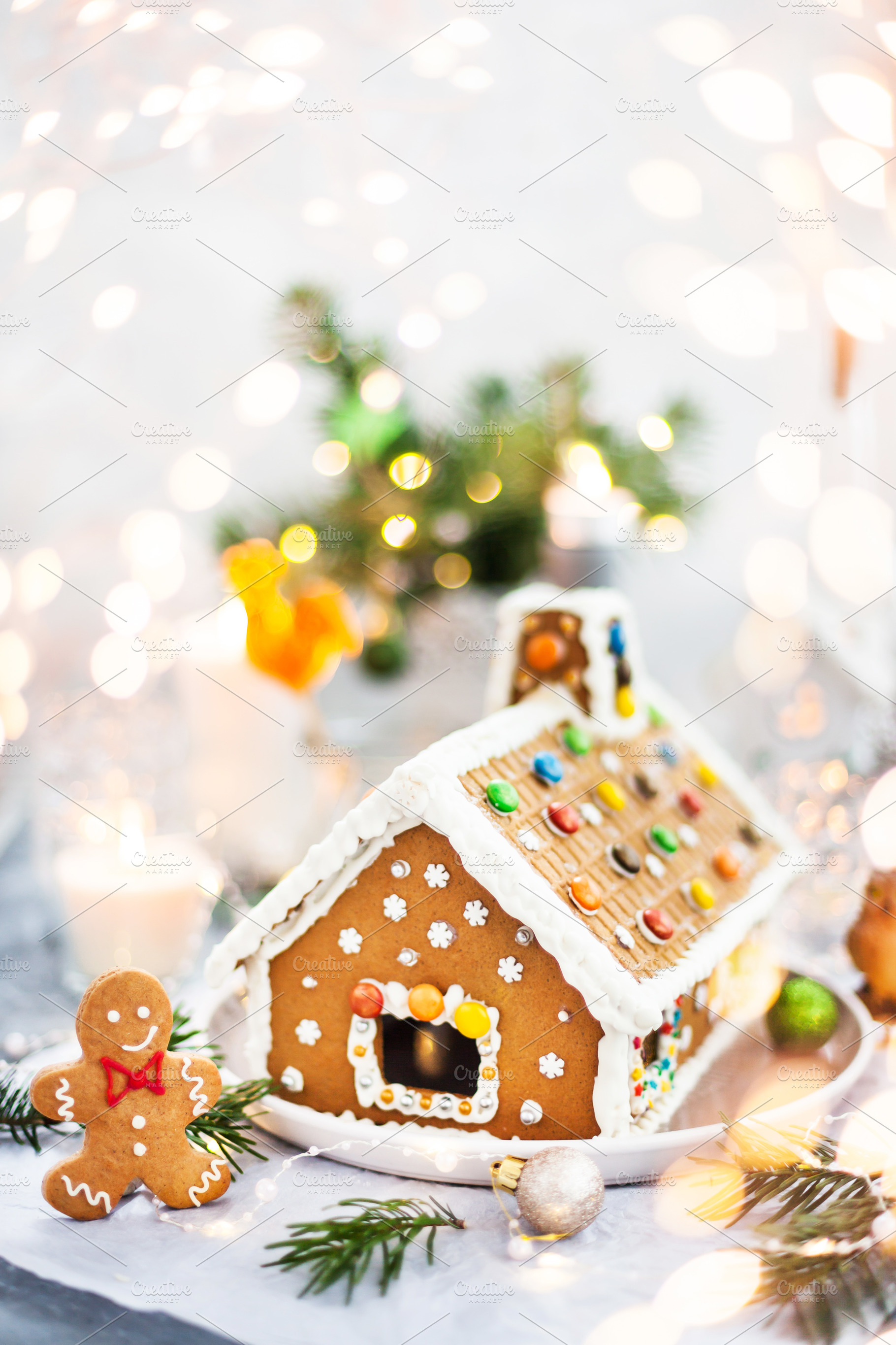 Homemade Christmas gingerbread house, a Holiday Photo by Kate S