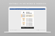 Event Schedule | MS Word & Indesign, a Flyer Template by Leaflove (Thumbnail 5 of 5)