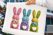 Happy Easter Bunny Png Faux Yarn, an Illustration by SinaCreation (Thumbnail 4 of 7)