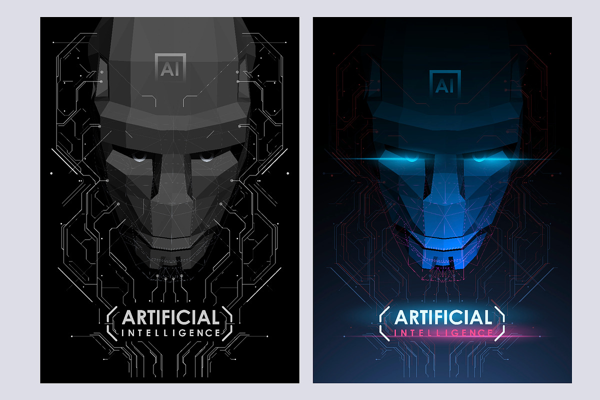 Futuristic posters AI, a Technology Illustration by Andrew_Derr (Photo 4 of 11)