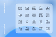 Cargo Logistic Icon Set, an Outline Icon by Nathaya Studio (Thumbnail 2 of 2)