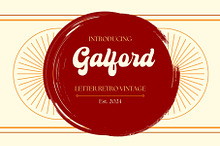 Galford Lettering Retro vintage
