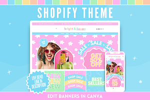 Bright & Happy Shopify Theme, a Shopify Template by SunshineStudioBoutique