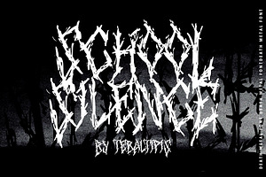School Silence - Death Metal Font