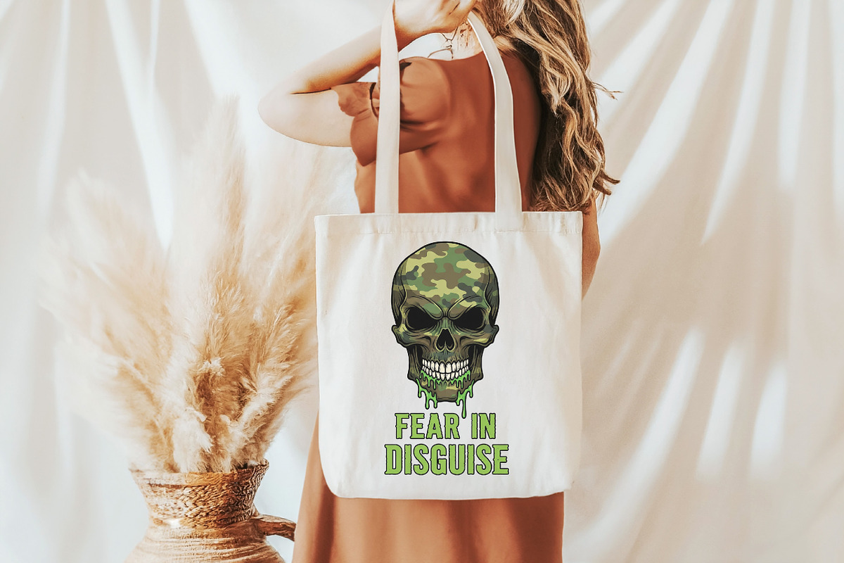 Camo Skull Halloween Sublimation, an Illustration by DreamCafeArt (Photo 2 of 6)