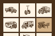 Vintage Transport and Vehicle Icon, a Transportation Illustration by Creative Stall (Thumbnail 10 of 10)