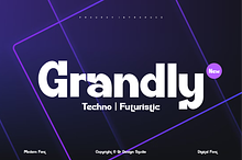 Grandly - Tech Futuristic Font