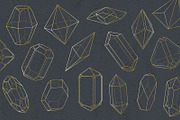 Mineralogy - 40 Vector Crystals, a Decorative Illustration by Helga Wigandt (Thumbnail 6 of 6)