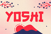 Yoshi - Bold Samurai Style Japanese, a Script Font by OWPictures (Thumbnail 1 of 10)