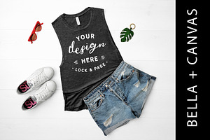 Bella Canvas Grey Tank Top Mockup