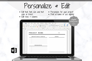 Project Planner Printable Bundle!