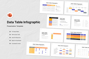 Data Table Infographic PowerPoint, a Presentation Template by Antstheme