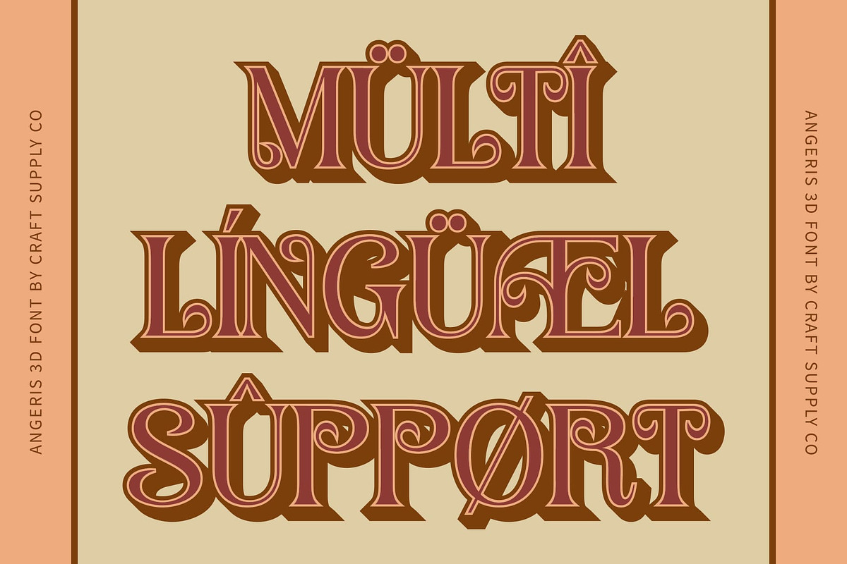 Angeris 3D, a Serif Font by Craft Supply Co. (Photo 6 of 8)