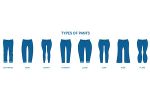 Style of Woman Pants, an Object Illustration by Vector Creator