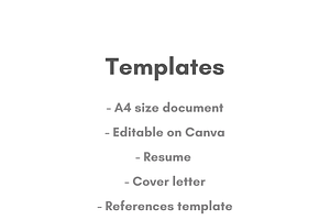 Resume CV Canva Template