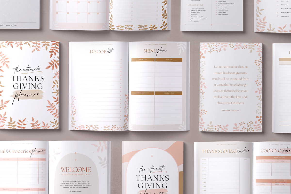 Thanksgiving Planner | PDF & Canva, a Magazine Template by Marigold Studios (Photo 7 of 10)