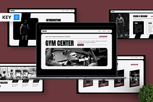 Gym Center - Keynote Templates, a Presentation Template by Deepslide Studio