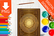 52 White Gilded Celestial Book Cover, a Brochure Template by LA Design (Thumbnail 6 of 10)