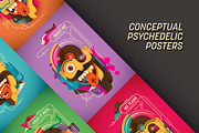 Conceptual psychedelic posters, an Illustration by Radoman (Thumbnail 1 of 7)