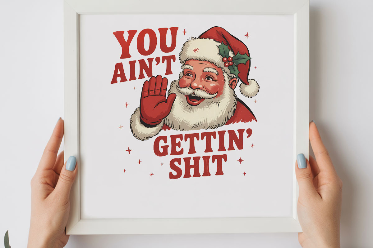 Sarcastic Santa Xmas PNG, a Graphic by olgasallom (Photo 3 of 3)