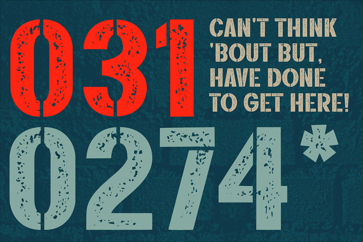Rustline a Distressed Font, a Sans Serif Font by Rasiorise Studio (Photo 12 of 12)