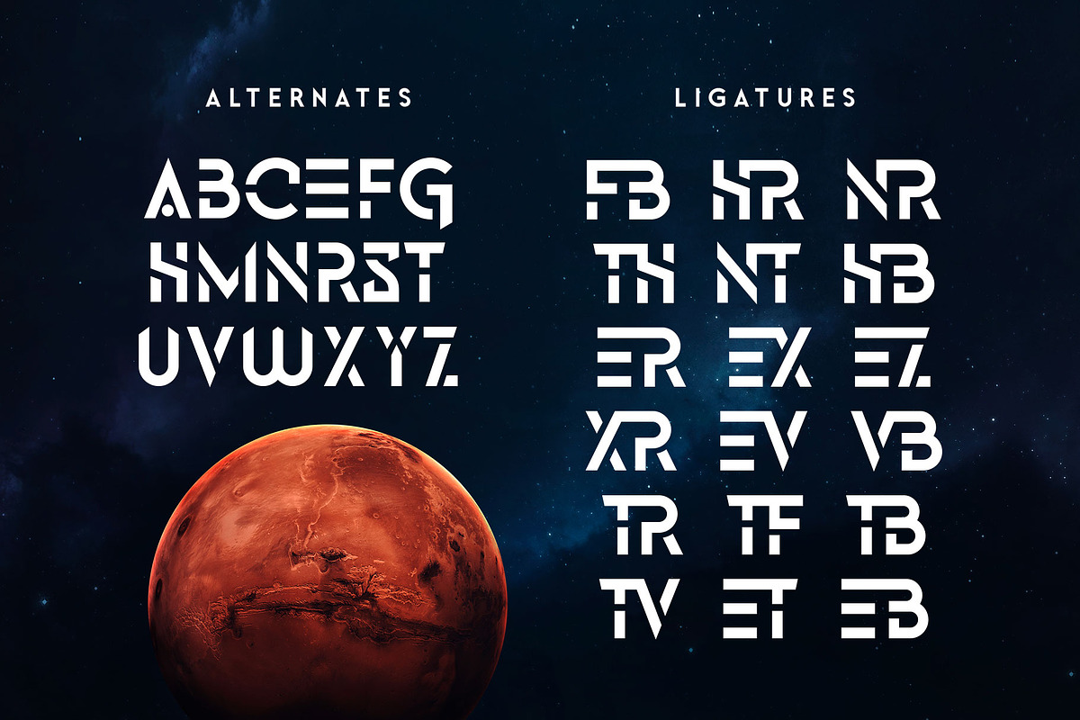 Warzone | Techno Font, a Sans Serif Font by Arterfak Project (Photo 8 of 12)