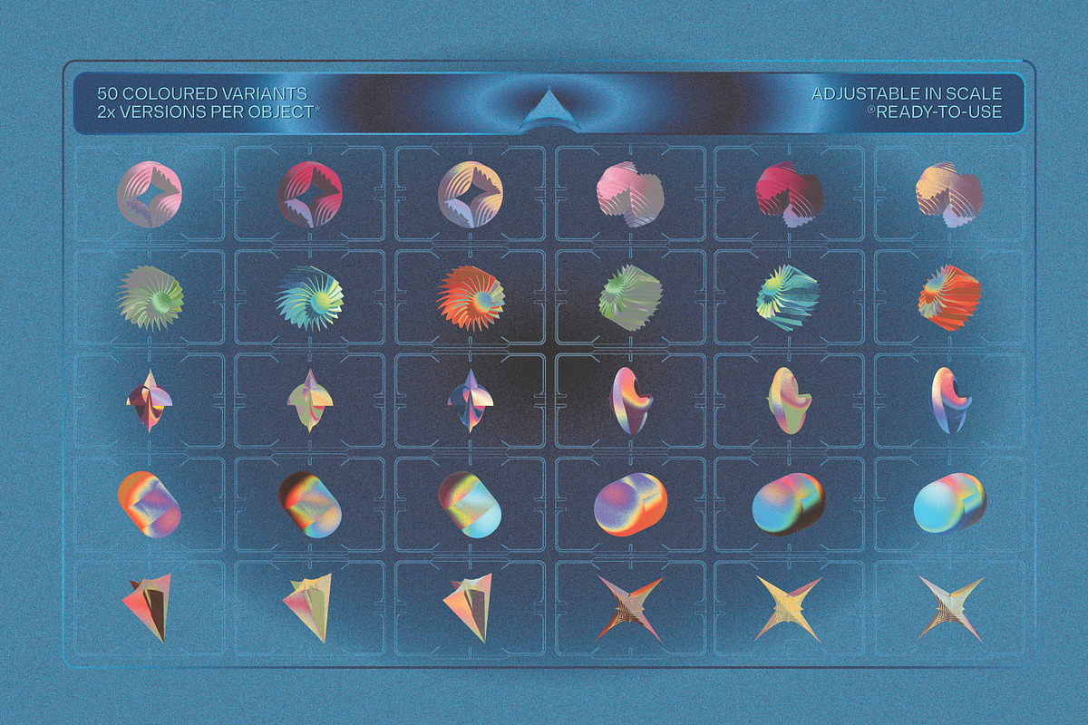 Mysterious 3D Shapes, an Object Graphic by Kapoor Design Empire (Photo 15 of 15)